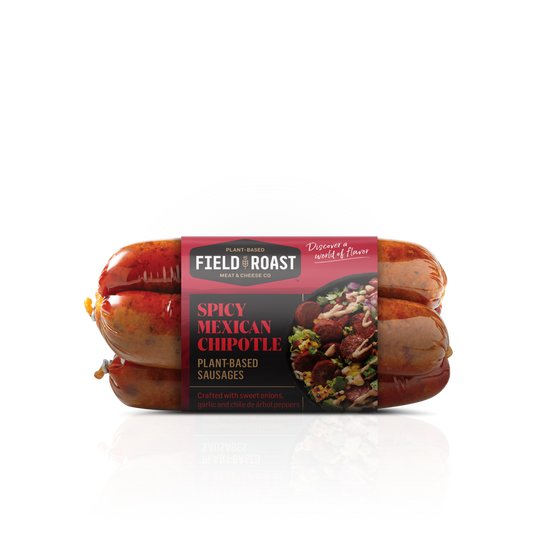 Field Roast Spicy Mexican Chipotle Sausage 12.95 Ounce Size - 6 Per Case.