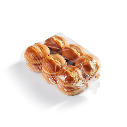 Klosterman 4" Split Top Brioche Bun 96 Count Packs - 1 Per Case.