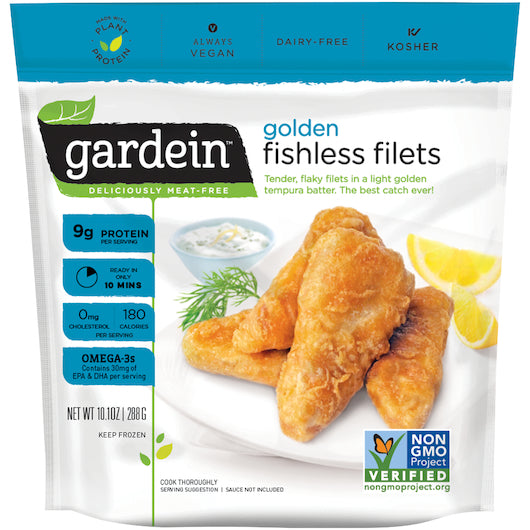 Gardein Fishless Fillet 10.1 Ounce Size - 8 Per Case.