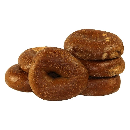 Just Bagels Retail Pumpernickel Bagels, 6 Each - 8 Per Case.