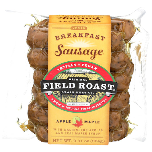 Field Roast Apple Maple Breakfast Sausage 9.31 Ounce Size - 12 Per Case.