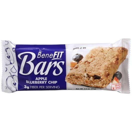 Readi-Bake Benefit Apple Blueberry Chip Bar, 2.5 Ounce Size - 48 Per Case.