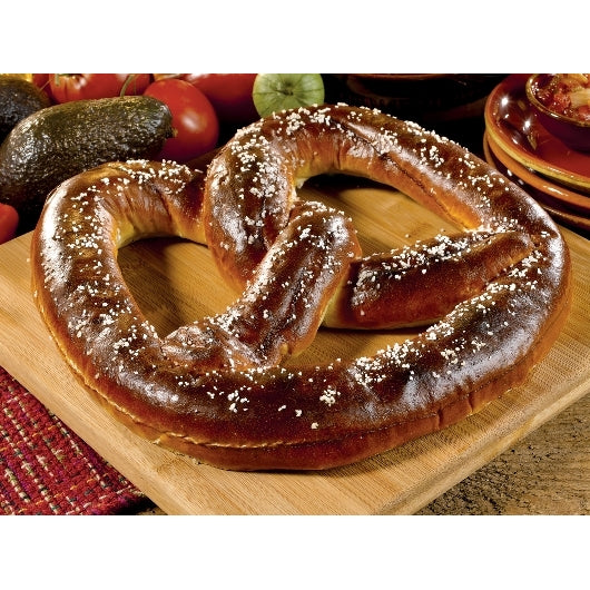 Superpretzel Bavarian Sourdough Soft Pretzel 7 Ounce Size - 40 Per Case.