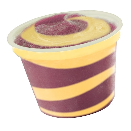 Whole Fruit 100% Juice Mixed Berry & Lemon Swirl Premium Frozen Cup 4 Ounce Size - 96 Per Case.