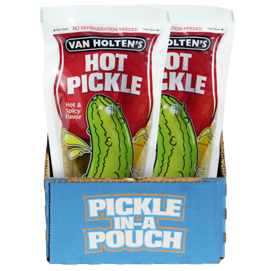 Van Holten's Large Hot Pickle Hot & Spicy Individually Packed In A Pouch 1 Each - 12 Per Case.