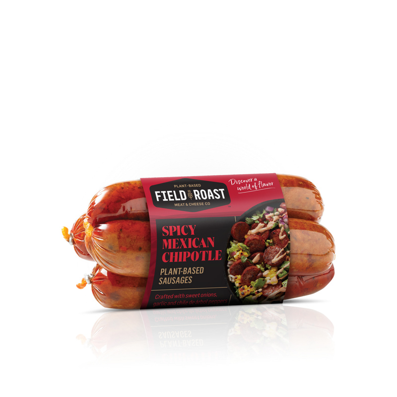 Field Roast Spicy Mexican Chipotle Sausage 12.95 Ounce Size - 6 Per Case.