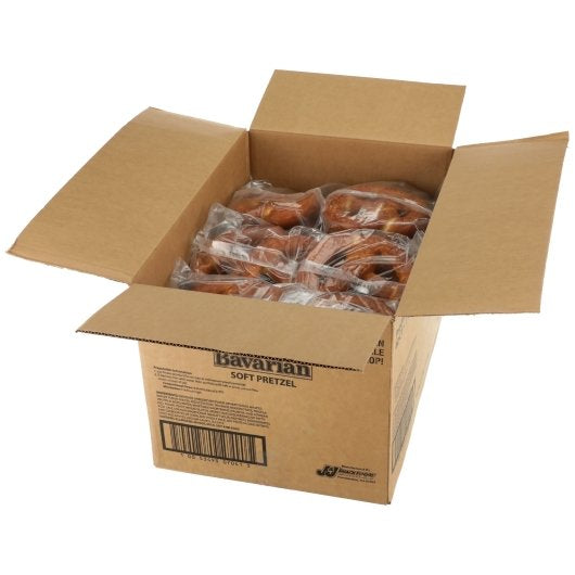 Superpretzel Bavarian Sourdough Soft Pretzel 7 Ounce Size - 40 Per Case.