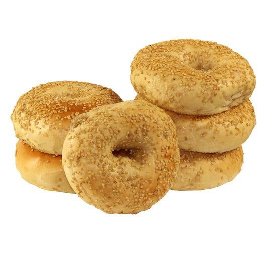 Just Bagels Retail Sesame Bagels, 6 Each - 8 Per Case.