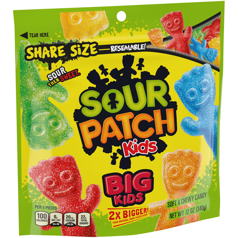 Sour Patch Kids Big Bag 12 Ounce Size - 12 Per Case.