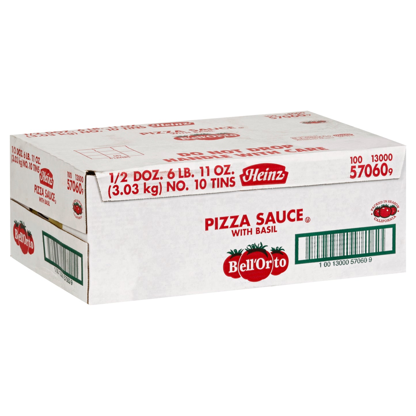 BELL ORTO Pizza Sauce with Basil 107 Ounce Can 6 Per Case