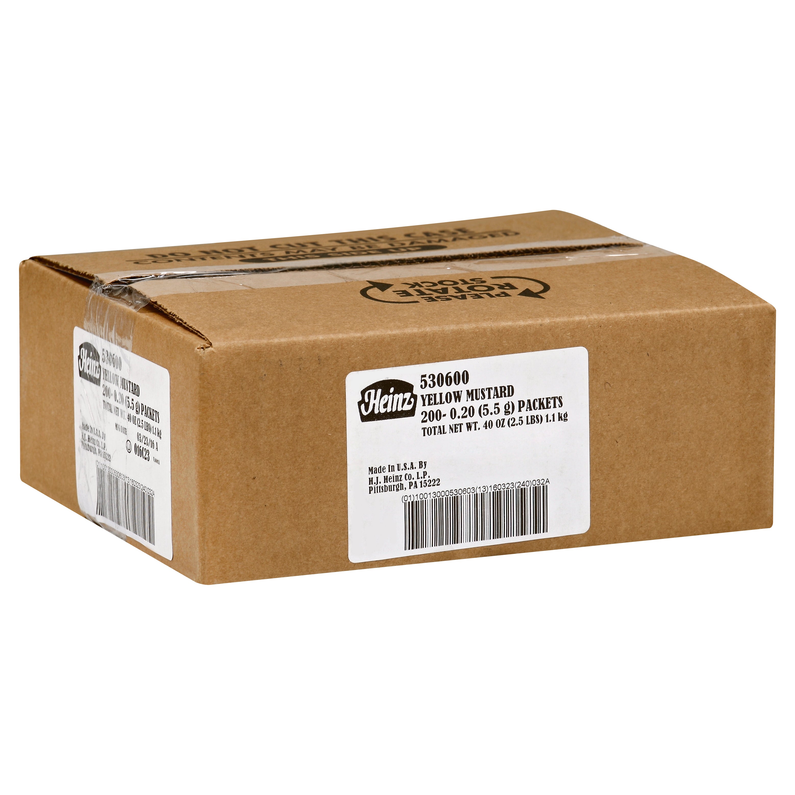 Heinz Yellow Mustard 200 Case Pack
