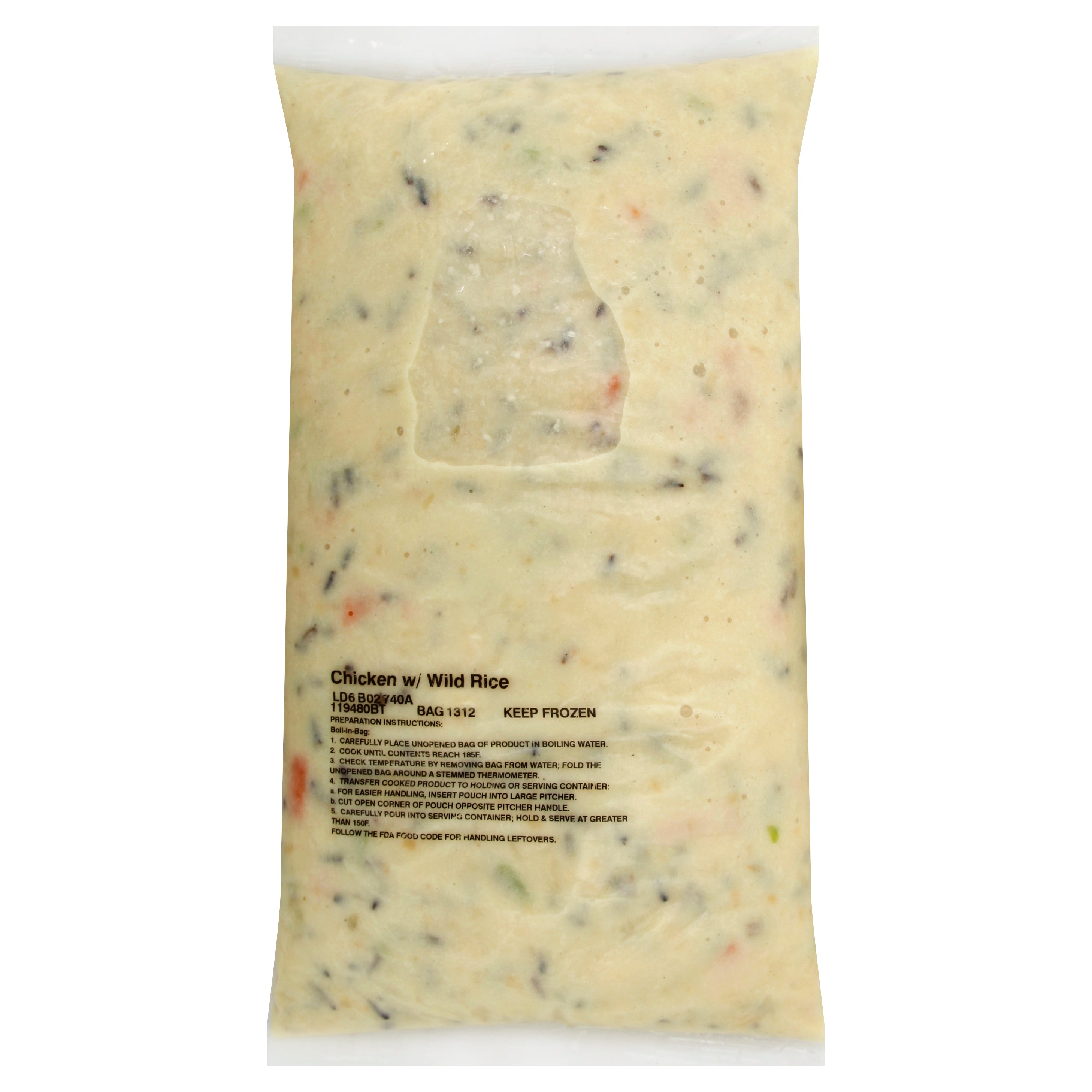 HEINZ CHEF FRANCISCO Chicken Soup with Wild Rice 8 lb. Bag 4 Per Case
