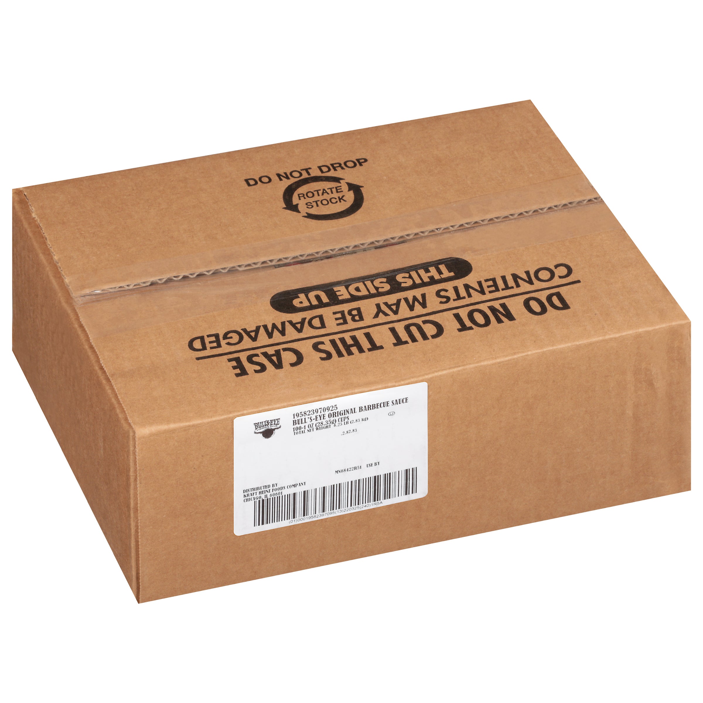 Bull's Eye Original BBQ Sauce 1 Ounce Cups - 100 Per Case.