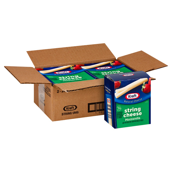 Kraft Mozzarella String Cheese, 1 Ounce Size - 48 Per Case.