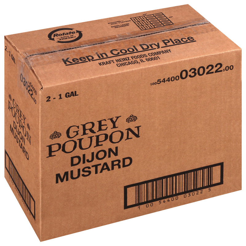 GREY POUPON Dijon Mustard 1 gal. Jugs 2 Per Case