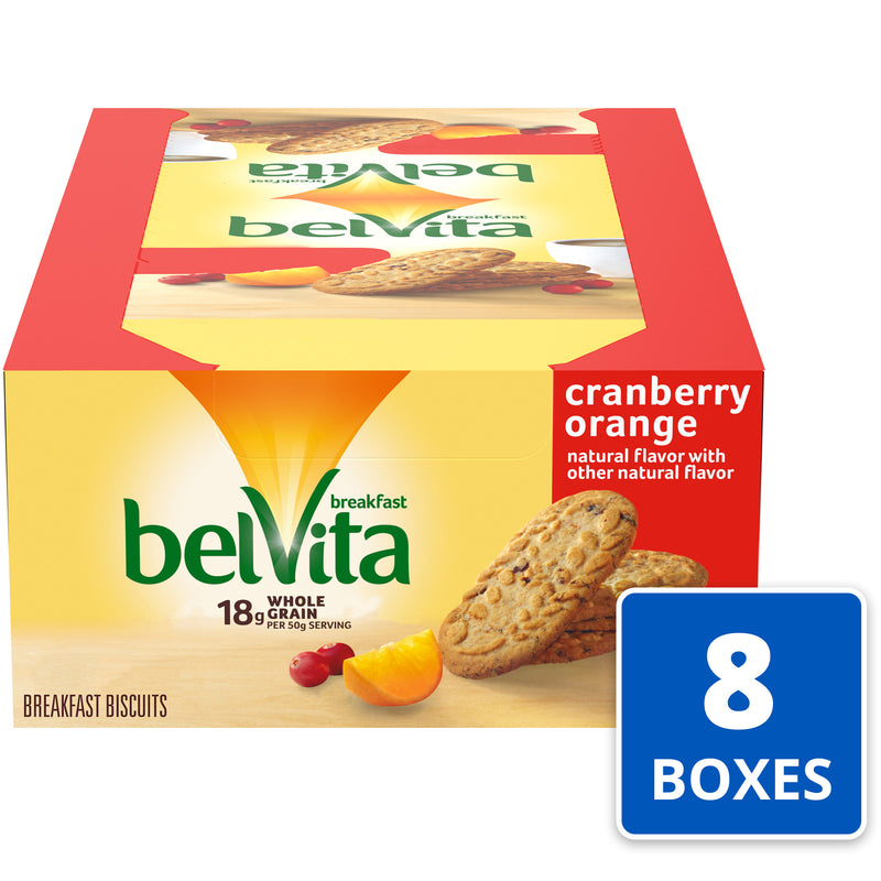 Belvita Breakfast Biscuit Cranberry Orange 1.76 Ounce Size - 64 Per Case.