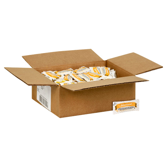 Portion Pac Single Serve Mustard 5.5 Gram Packets 200 Per Case