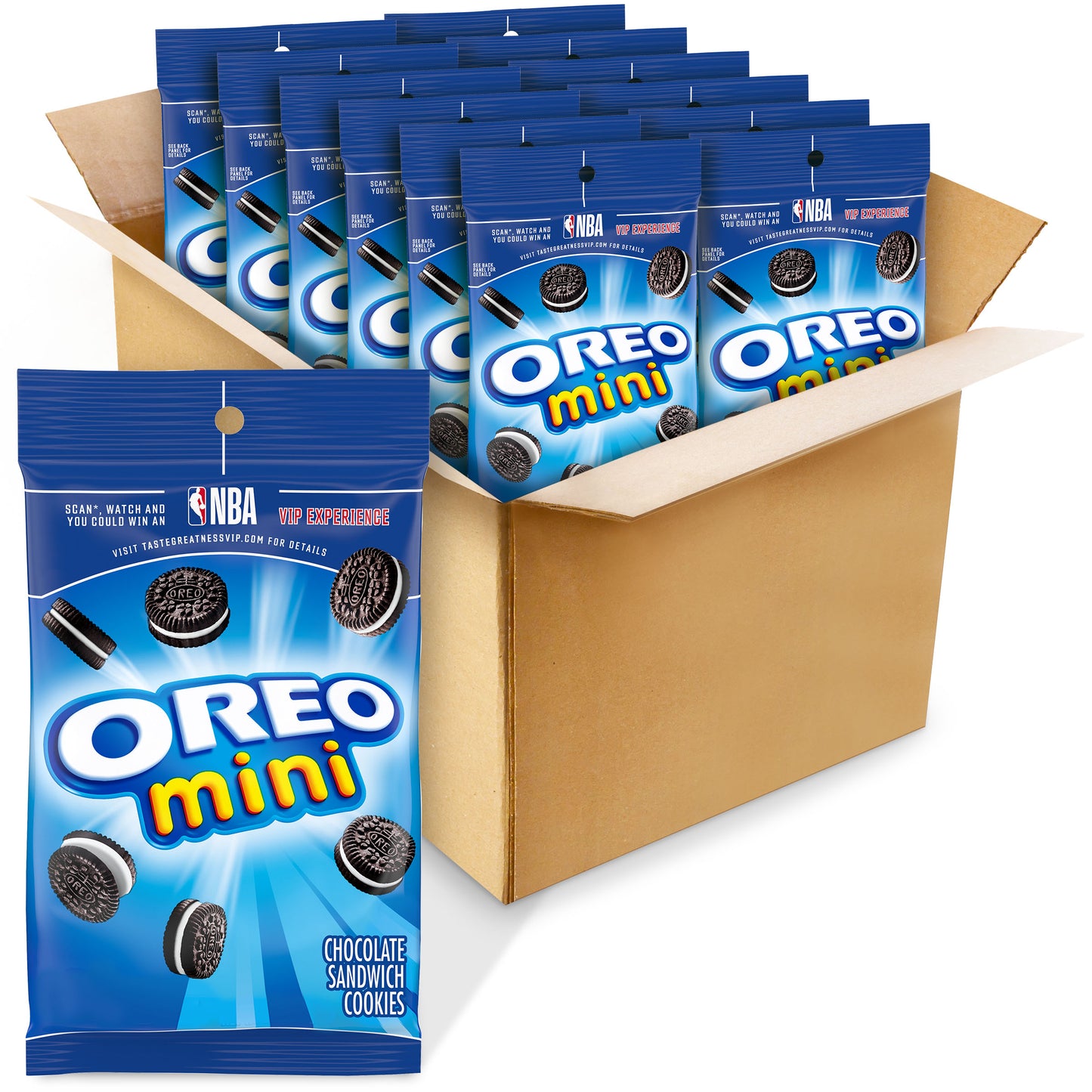 Oreo Cookies Single Serve Sandwich Mini Chocolate Z 3 Ounce Size - 12 Per Case.