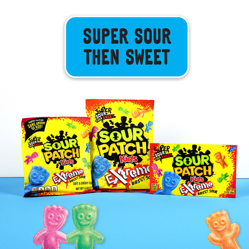 Sour Patch Extreme Peg Bag 7.2 Ounce Size - 12 Per Case.