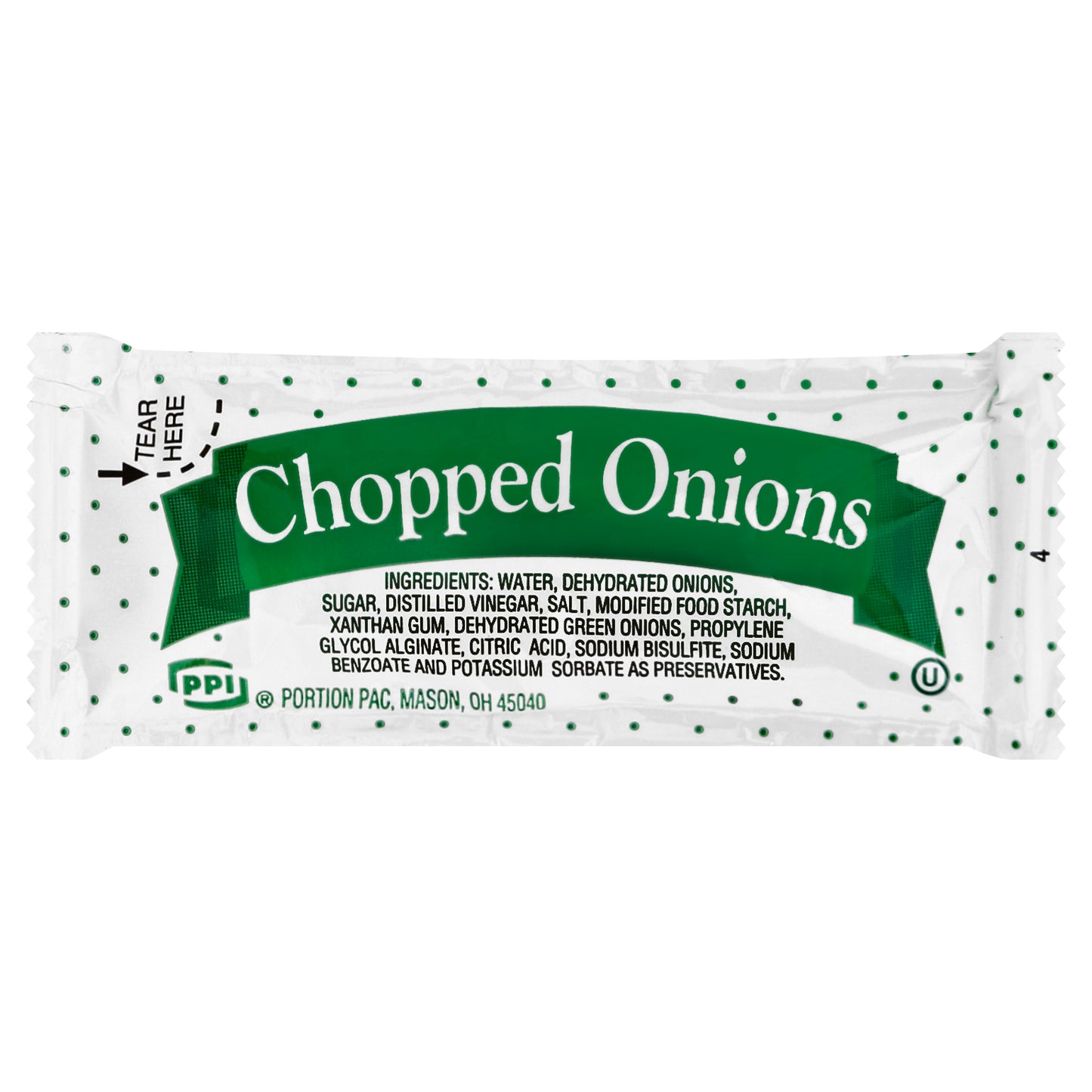 Portion Pac Single Serve Chopped Onion 9 Gram Packets 200 Per Case