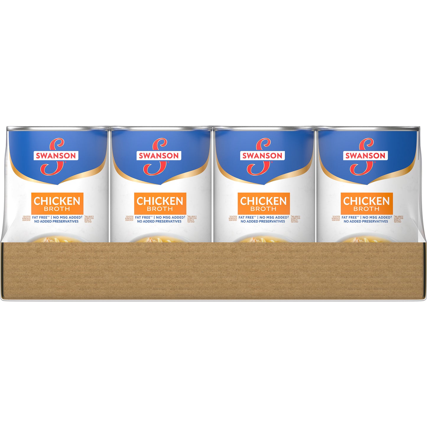 Swanson Soup Chicken Broth 49.5 Ounce Size - 12 Per Case.