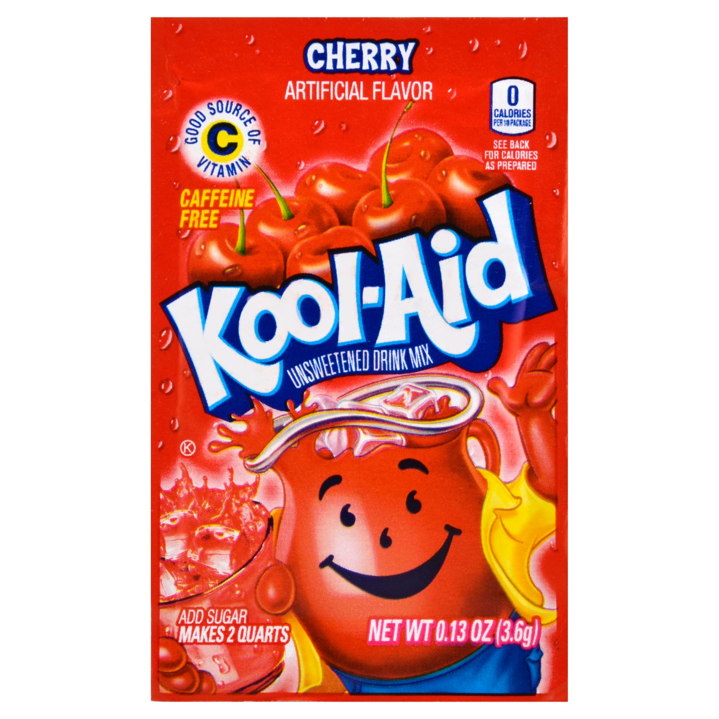 Kool Aid Cherry Beverage, 0.13 Ounce Size - 192 Per Case.