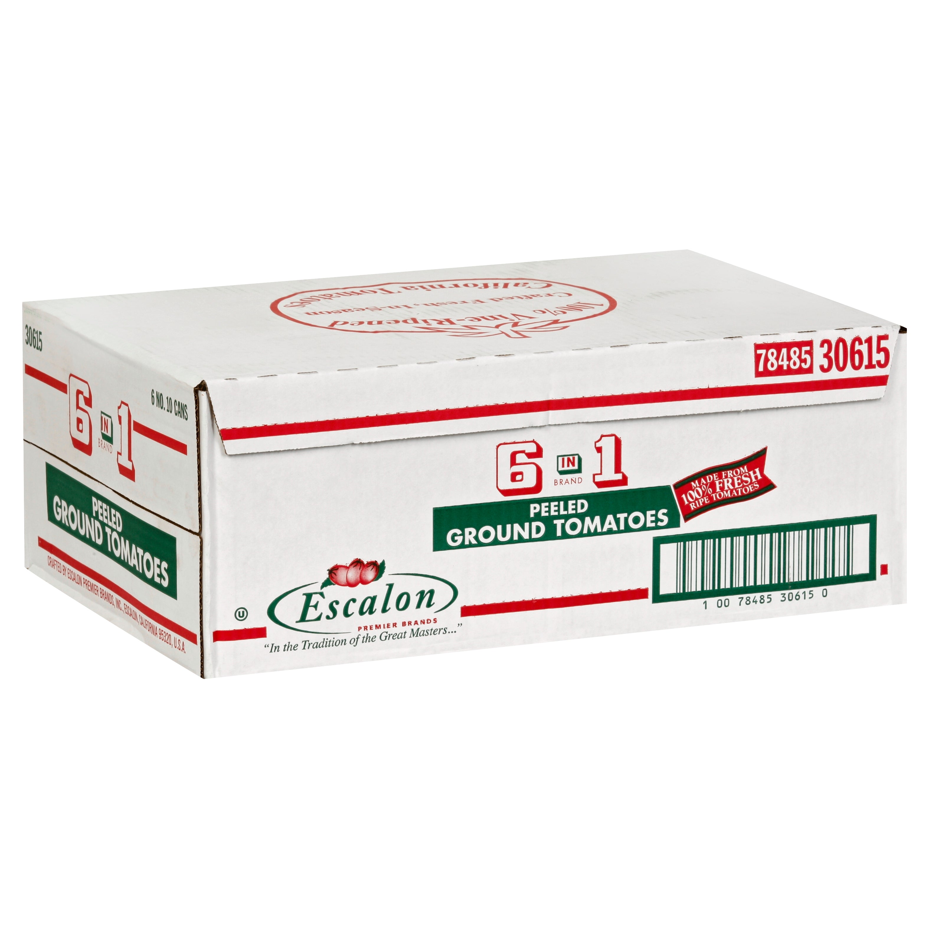 6 in 1 Peeled Ground Tomato in Extra Heavy Puree 105 Ounce Can - 6 Per Case.