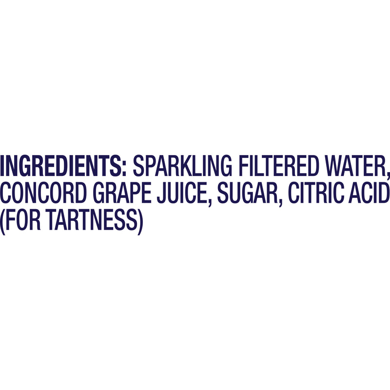 Welch's Sparkling Juice Cocktail Red Grape 25.4 Fluid Ounce - 12 Per Case.