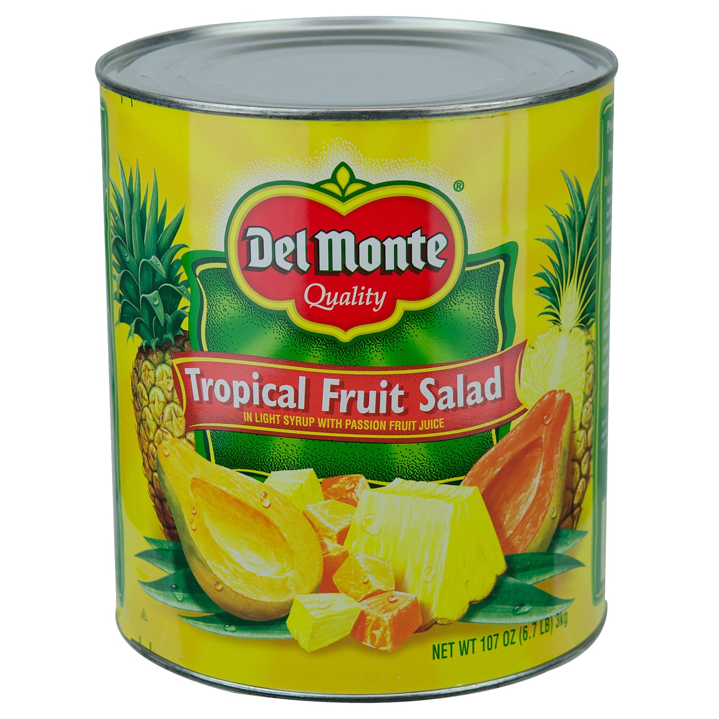 Del Monte® Tropical Fruit Salad In Light Syrup & Passion Fruit Juice Can 107 Ounce Size - 6 Per Case.