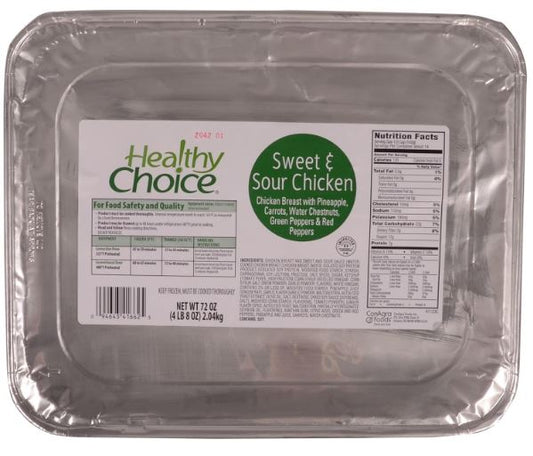 Healthy Choice Sweet N Sour Chicken 72 Ounce Size - 4 Per Case.