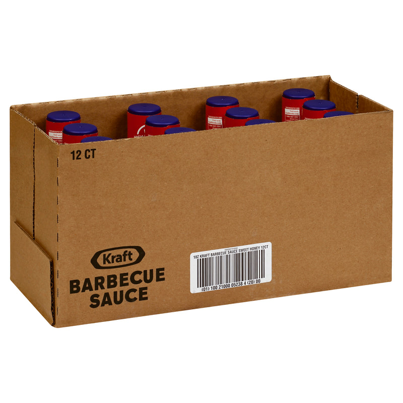 Kraft Sweet Honey Barbecue Sauce, 1.125 Pound Each - 12 Per Case.