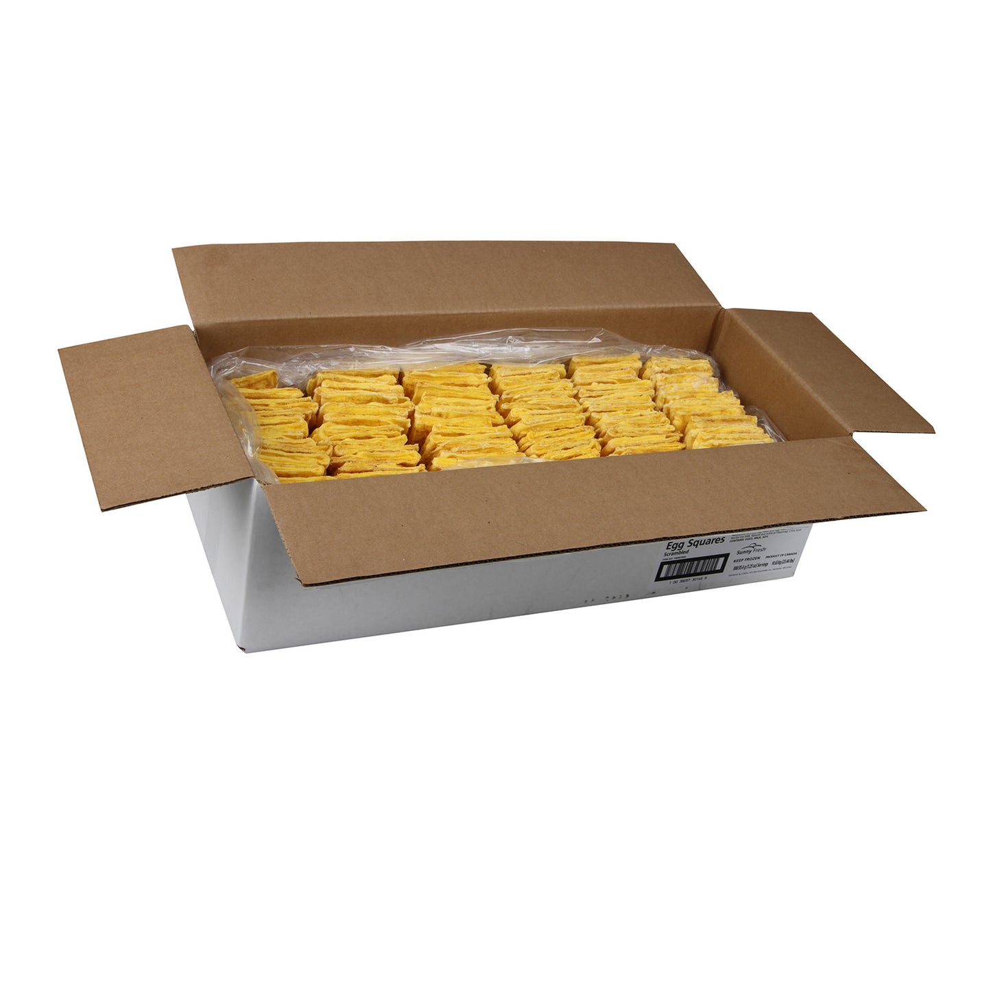 Scrambled Egg Square Frozen Bulk 1.25 Ounce Size - 300 Per Case.