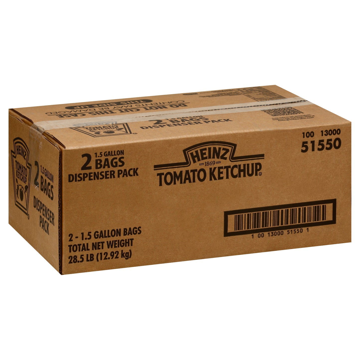 HEINZ Ketchup Dispenser Pack 1.5 gal. Pouch 2 Per Case