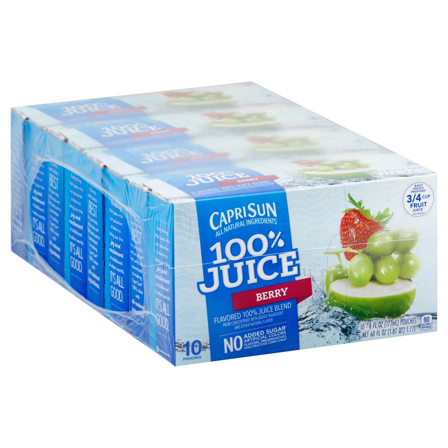 CAPRI SUN 100% Juice Berry Pouch 6 Ounce Pouches 40