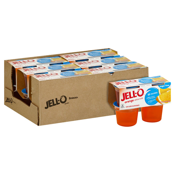 Jell-O Sugar Free Ready To Eat Orange Dessert, 12.5 Ounce Size - 6 Per Case.