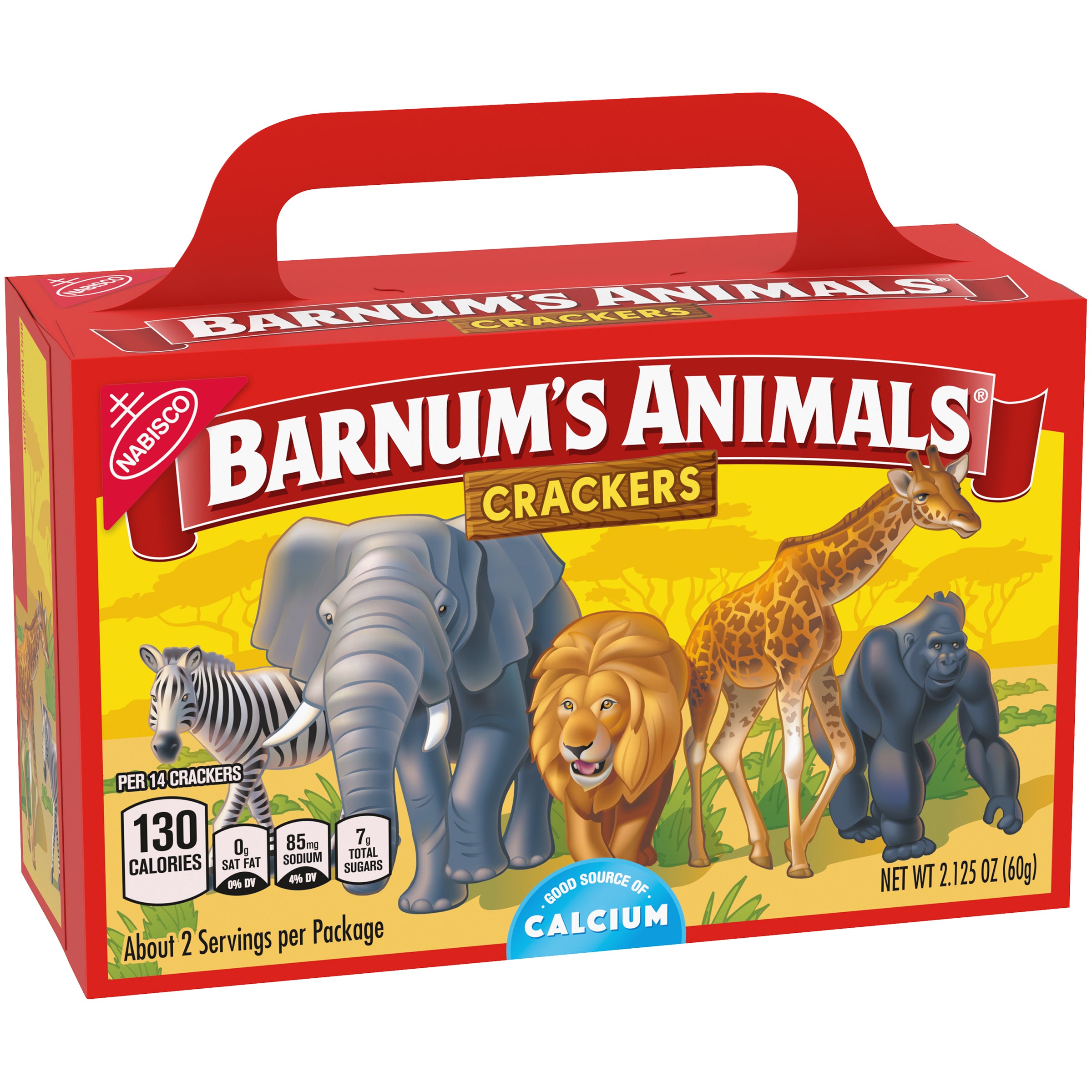 Barnums Animal Crackers Original Z 2.125 Ounce Size - 24 Per Case.
