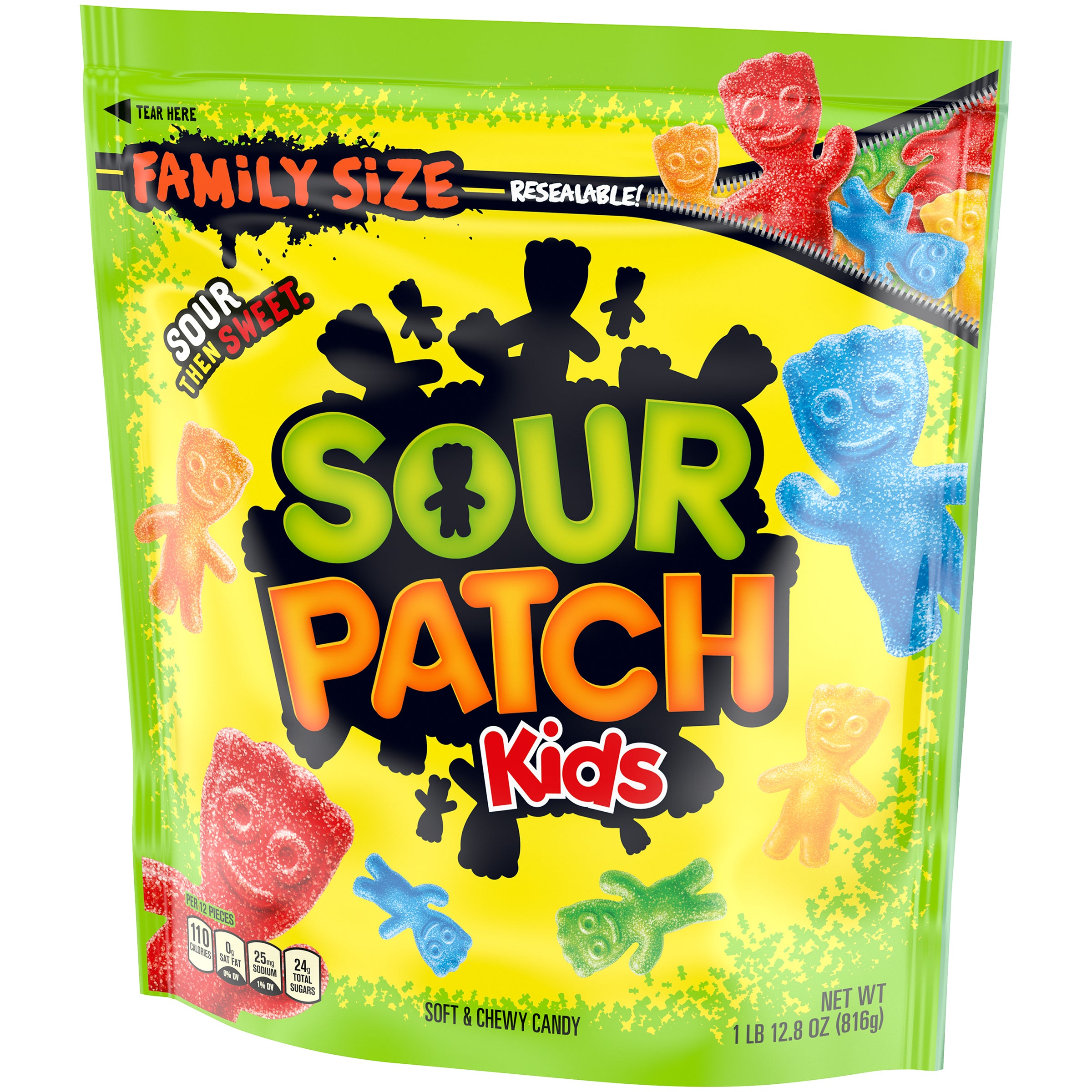 Sour Patch Kids Soft Candy Kids Assorted Pound 1.8 Pound Each - 4 Per Case.