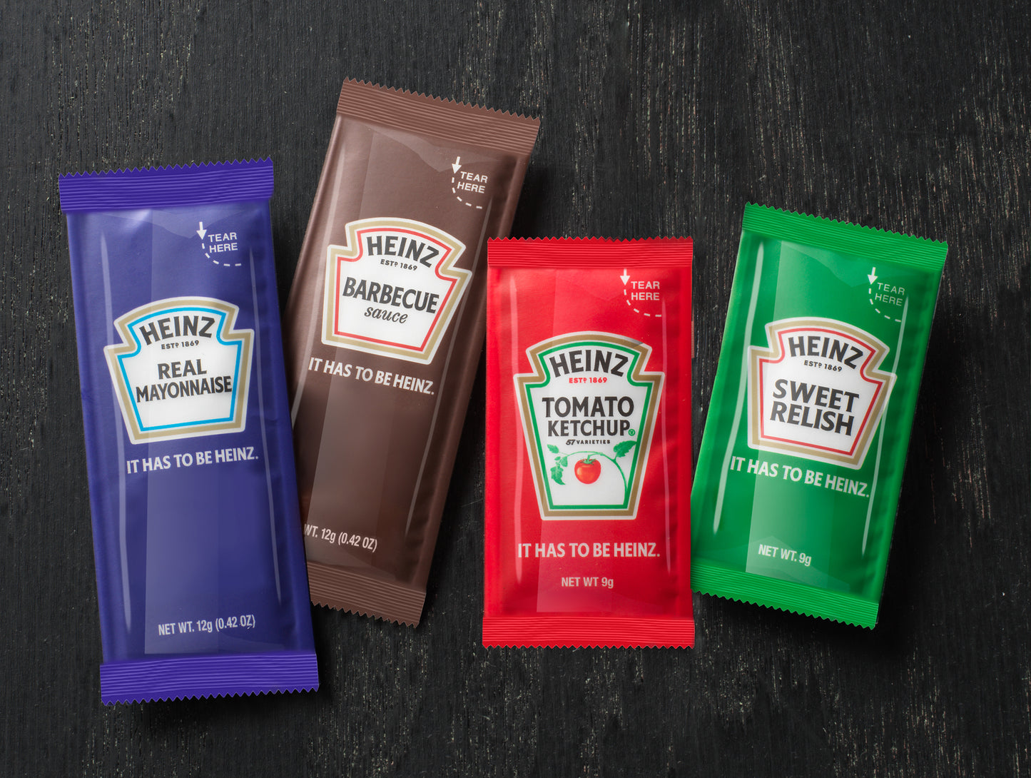 HEINZ Single Serve Relish 9 Gram Packets 200 Per Case