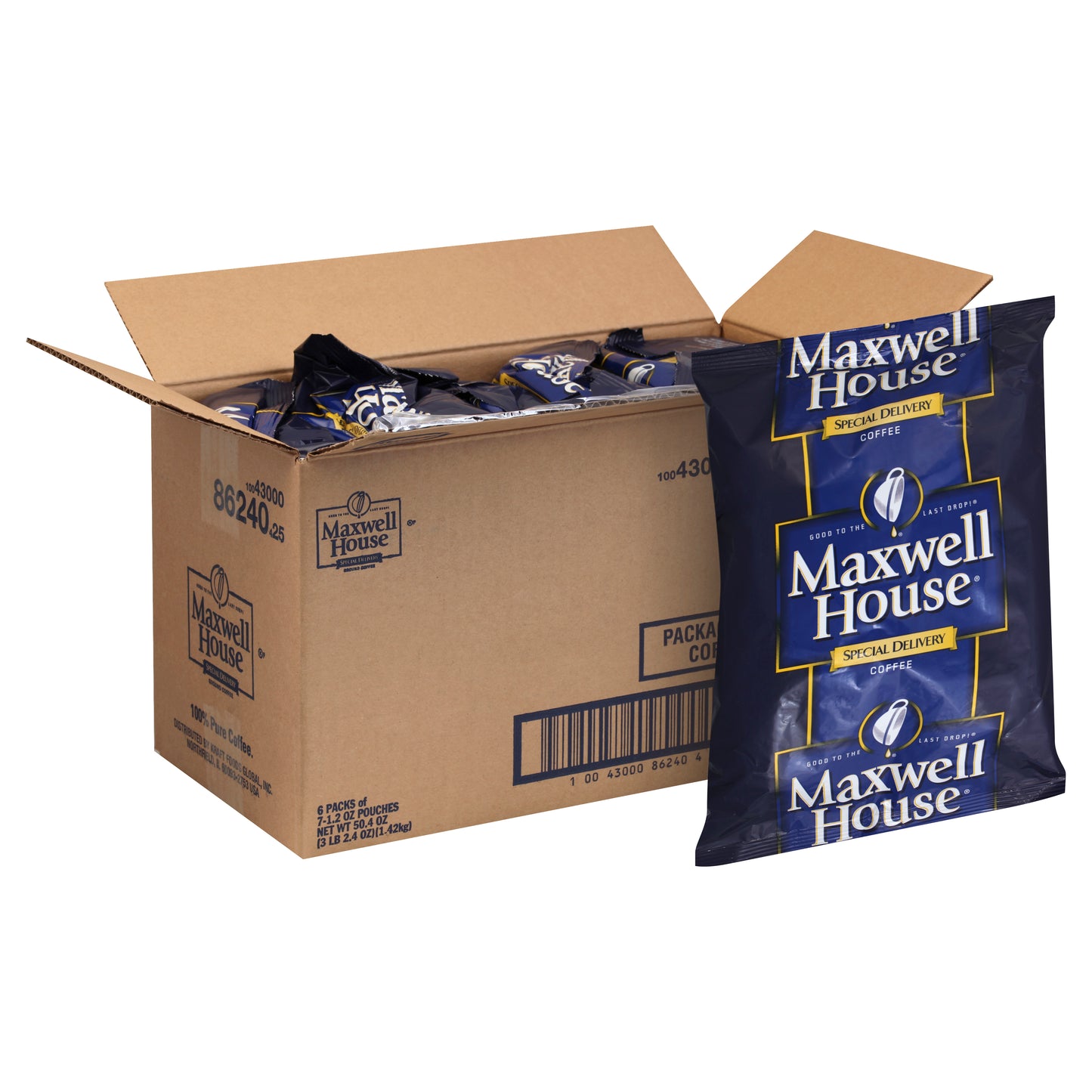 Maxwell House Office Coffee Service Coffee Filter Pack, 3.15 Pound Each - 1 Per Case.