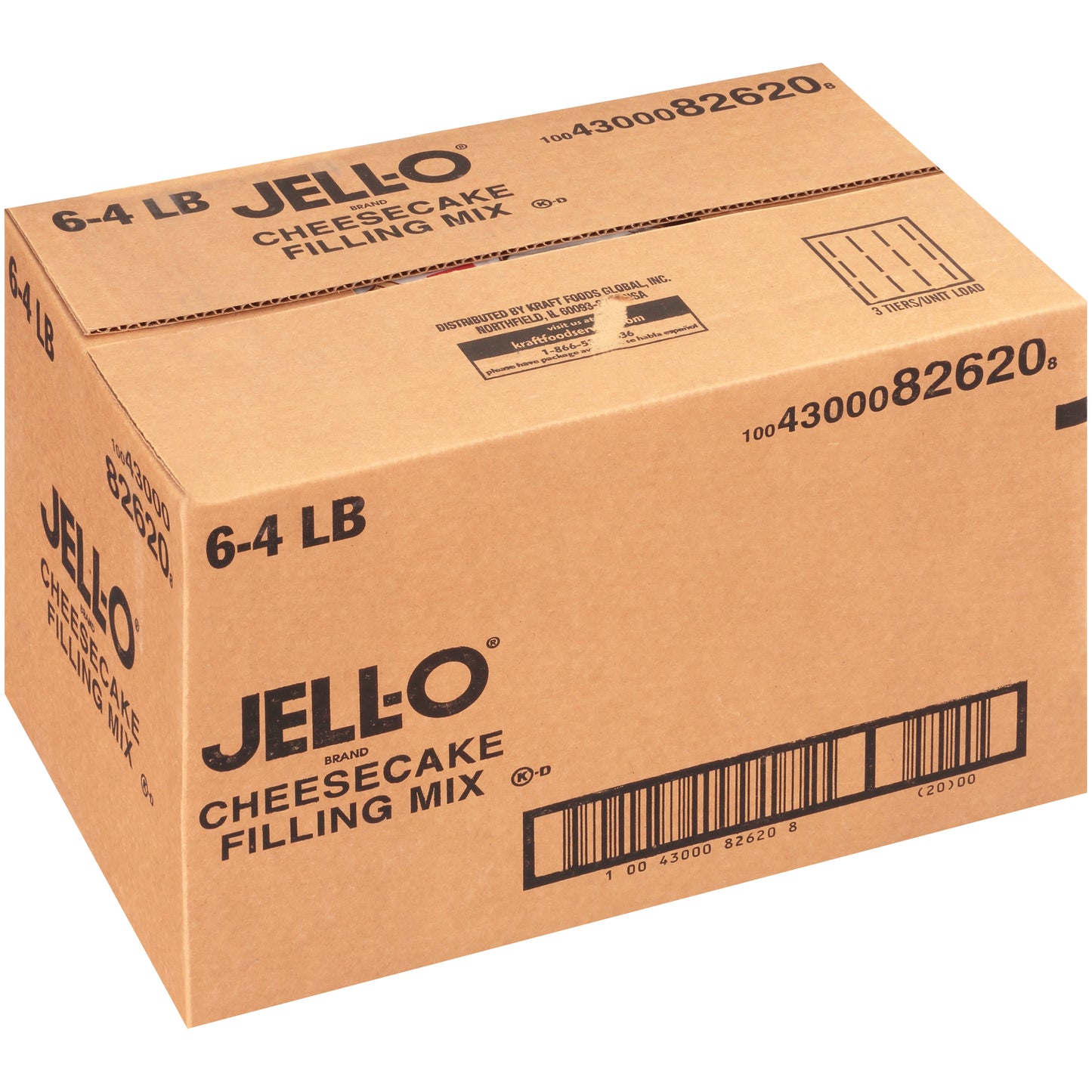 JELL-O Cheesecake Filling Mix 4 lb. Pouch 6 Per Case