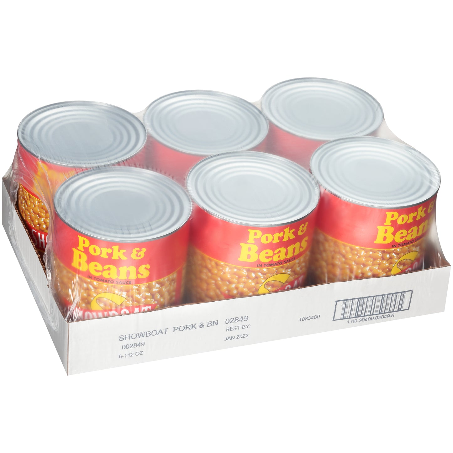 Showboat Pork & Beans 112 Ounce Size - 6 Per Case.