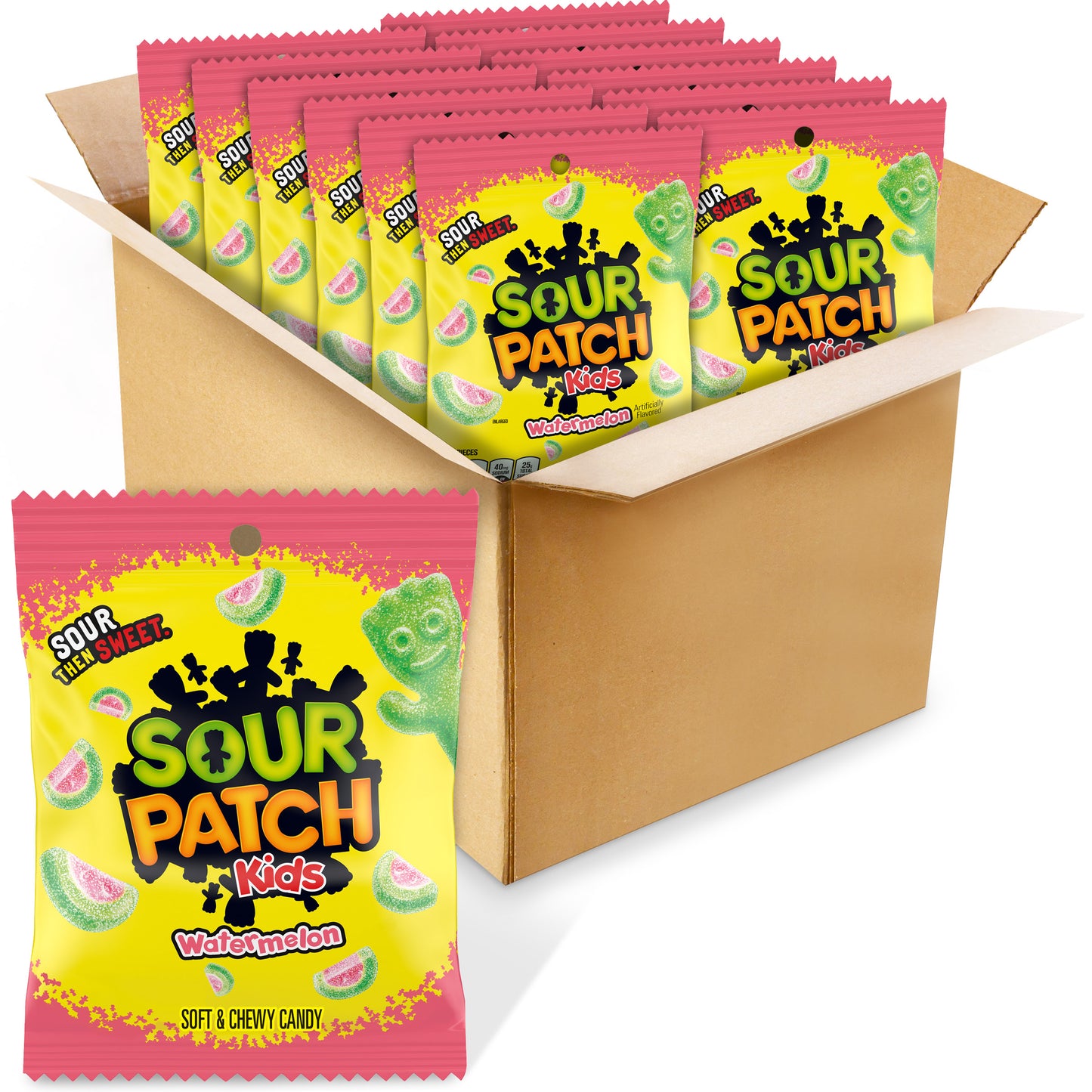 Sour Patch Watermelon Peg Bg 5 Ounce Size - 12 Per Case.