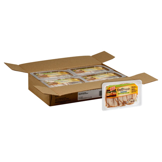 Oscar Mayer Deli Shaved Smoked Turkey Breast, 9 Ounce Size - 8 Per Case.