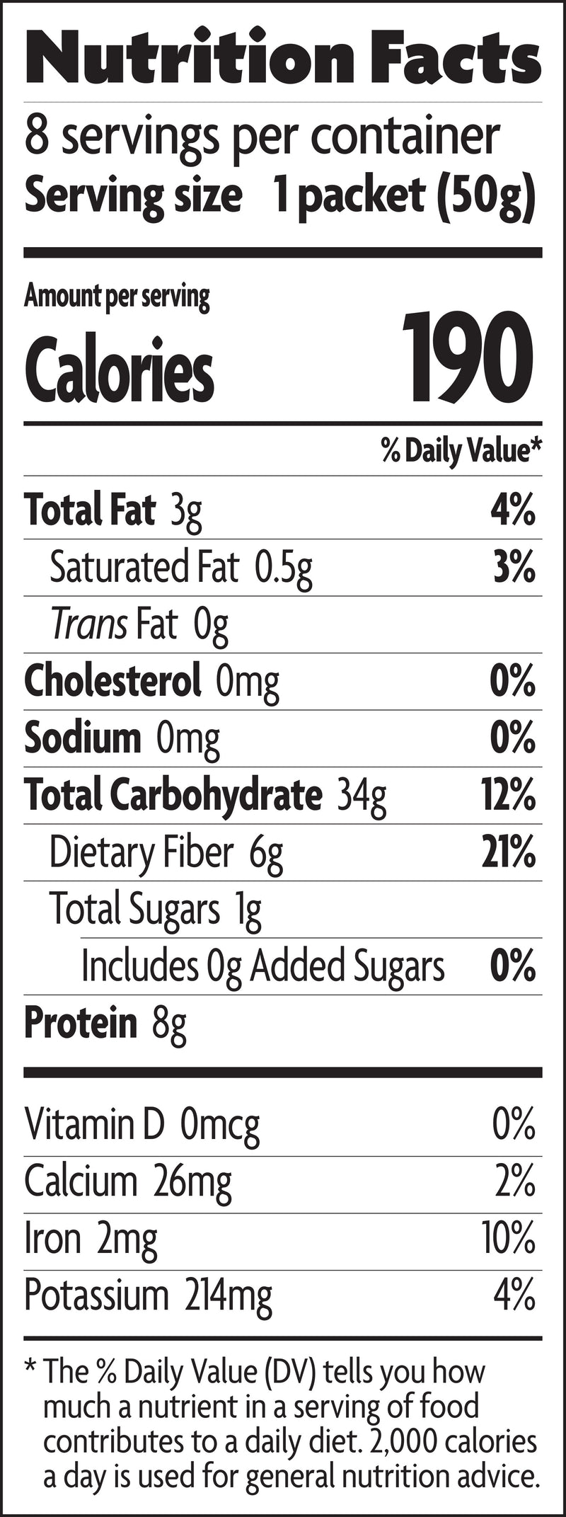 Nature's Path Hot Oatmeal Original Sugar Free 14 Ounce Size - 6 Per Case.