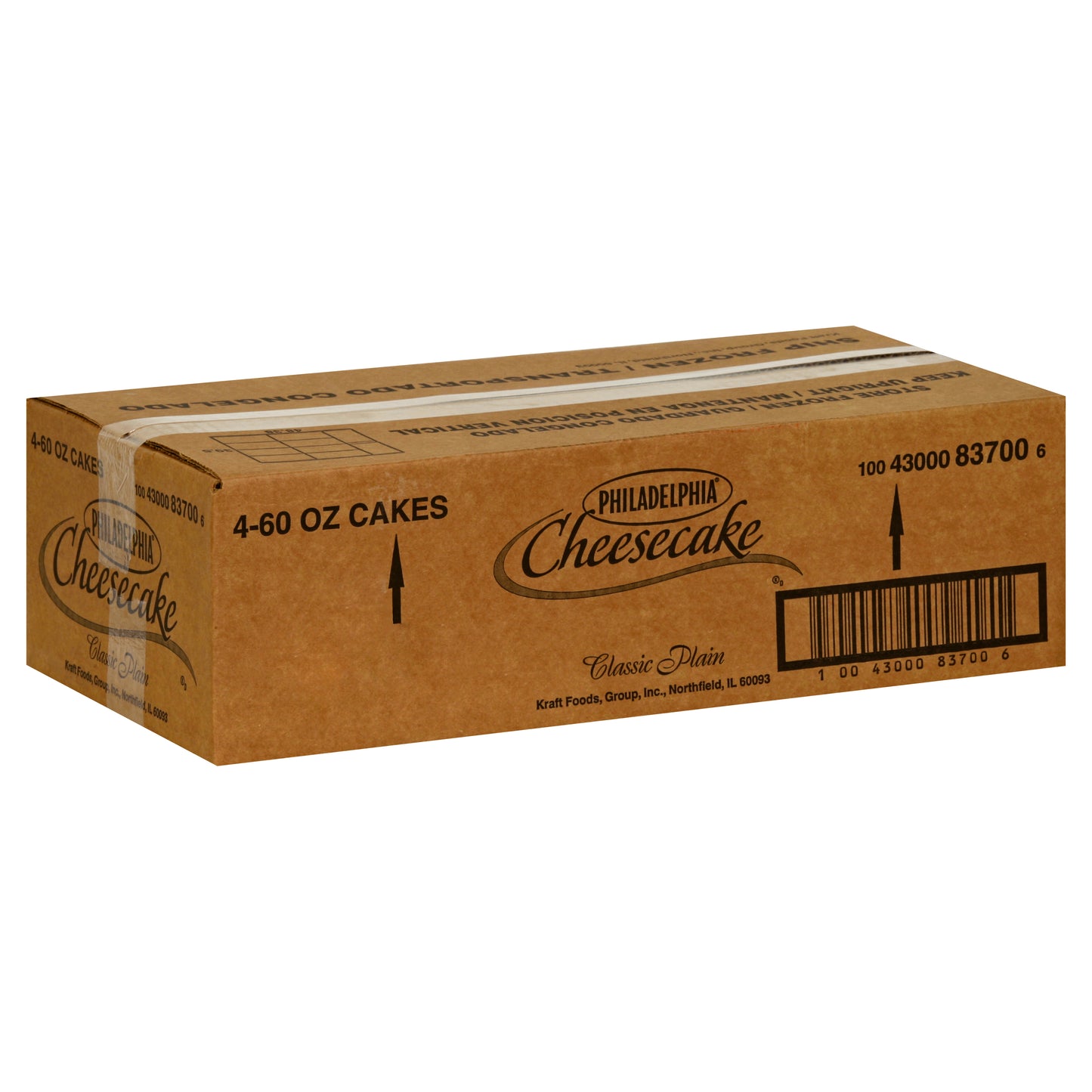 PHILADELPHIA Plain Cheesecake 60 Ounce 4 Per Case