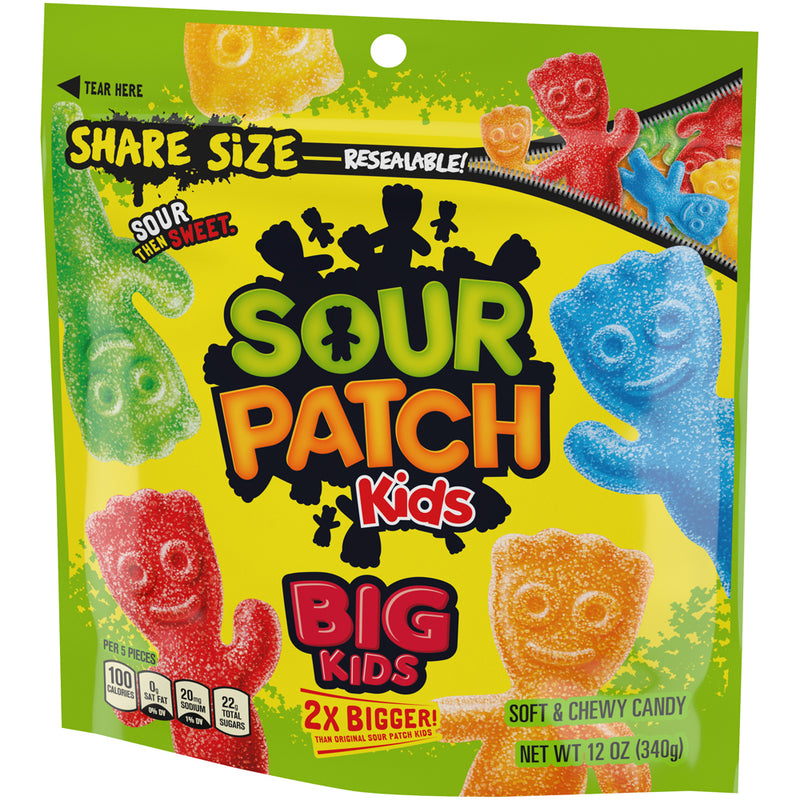 Sour Patch Kids Big Bag 12 Ounce Size - 12 Per Case.