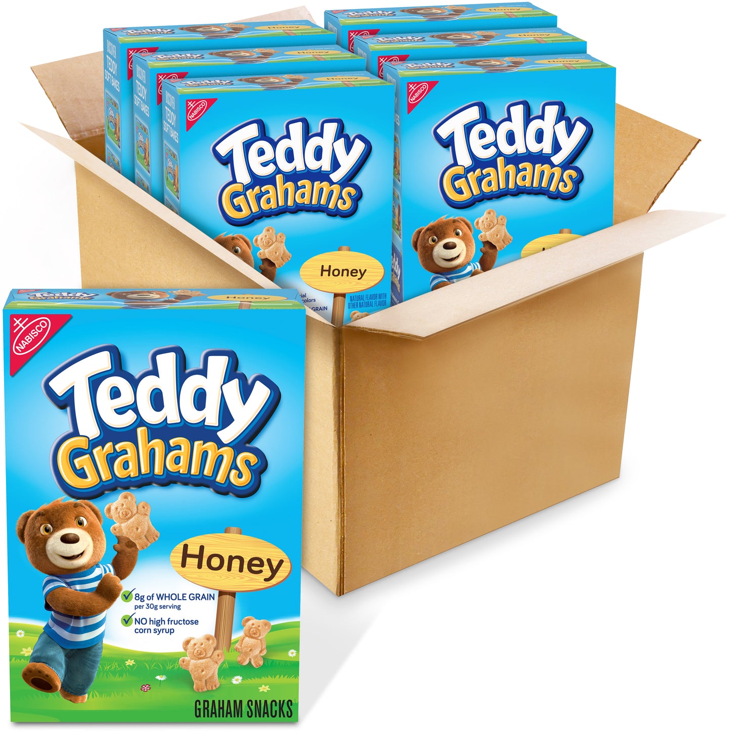 Teddy Grahams Honey 10 Ounce Size - 6 Per Case.