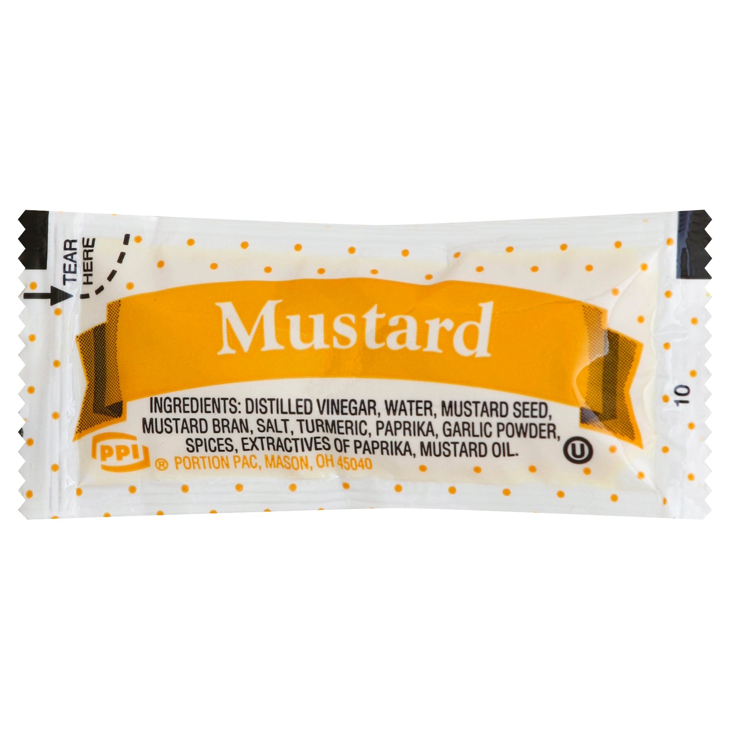 PPI Single Serve Mustard 5.5 Gram Packets(500)