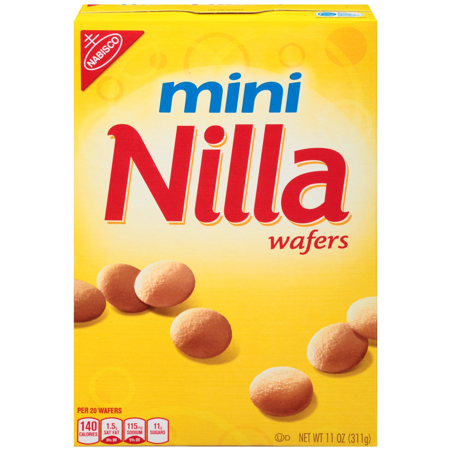 Mini Nilla Wafer Cookies Vanilla 11 Ounce Size - 12 Per Case.