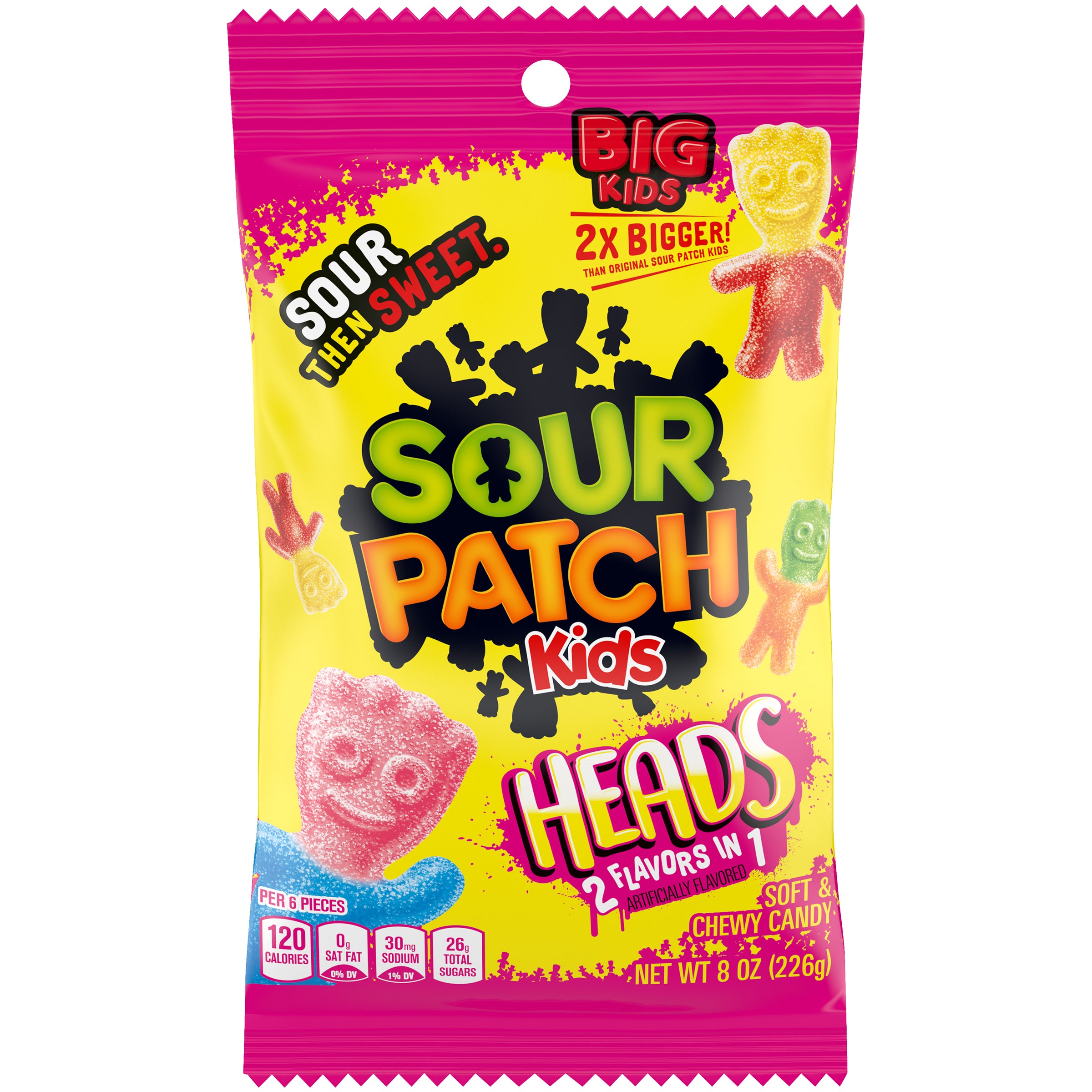 Big Heads Peg Bag 8 Ounce Size - 12 Per Case.